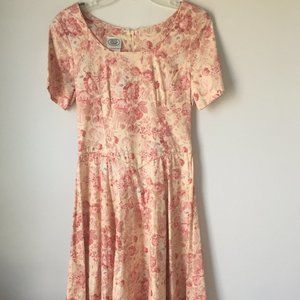 Laura Ashley Printed Flower Dress